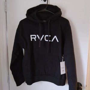 Nwt RVCA XS Black Women's Hoodie Sweatshirt Skate Surf Skateboarding Rad
